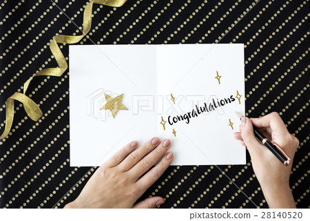 Celebration Card Writing Concept 28140520