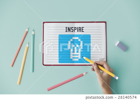 Fresh Ideas Inspire Thinking Vision Graphic Concept Fresh Ideas Inspire Thinking Vision Graphic Concept 28140574