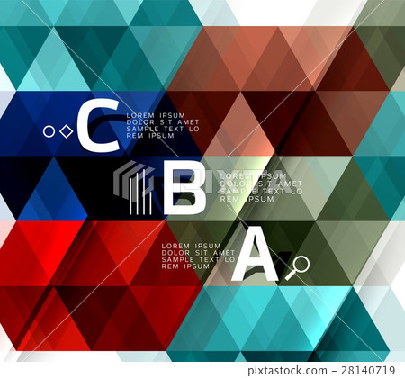 Vector infographic triangles 28140719