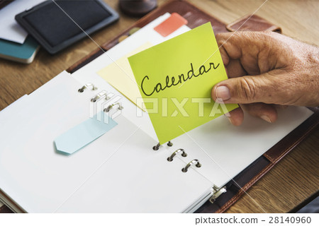 Weekly Planner Calendar List Schedule Strategy Concept 28140960