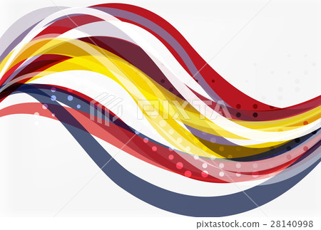 Colorful wave stripes and lines - Stock Illustration [28140998] - PIXTA