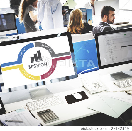 Target Achievement Mission Bar Chart Concept Target Achievement Mission Bar Chart Concept 28142349