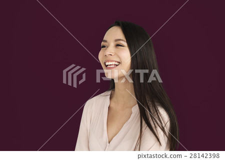 Woman Smiling Happiness Portrait Concept 28142398