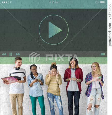 Music Video Player Multimedia Concept Music Video Player Multimedia Concept 28142899