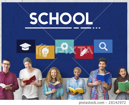 Education School Icon Boxes Concept 28142972