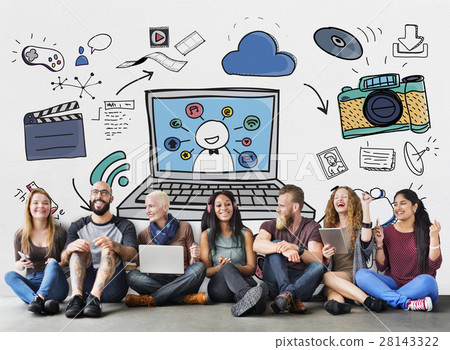 Social Media Internet Technology Concept 28143322