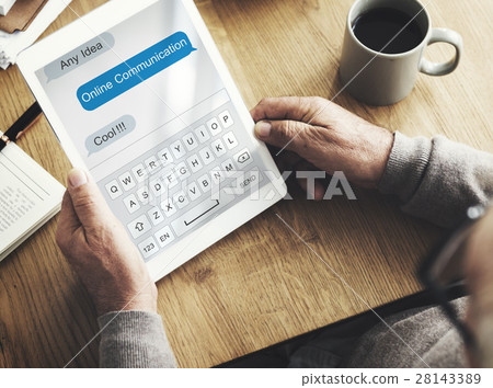 Online Communication connection Network Concept Online Communication connection Network Concept 28143389