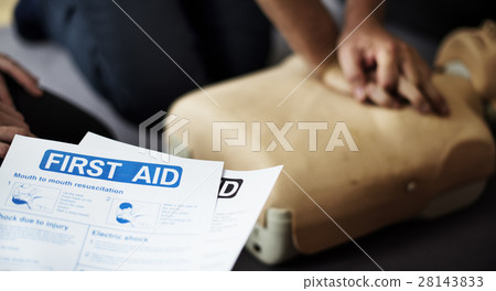 CPR First Aid Training Concept 28143833
