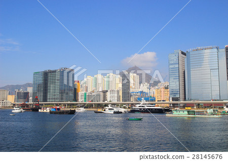 the Kwun Tong Typhoon Shelter, hk 28145676