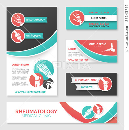 Medical clinic banner, card, flyer template design 28145755