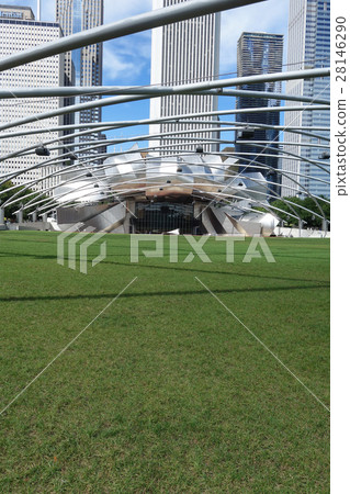 Millennium Park and skyscraper in Chicago Millennium Park and skyscraper in Chicago 28146290