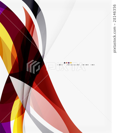 Colorful elegant wave creative layout Colorful elegant wave creative layout 28146356