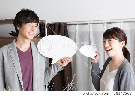 Couples couple speech balloon 28147568