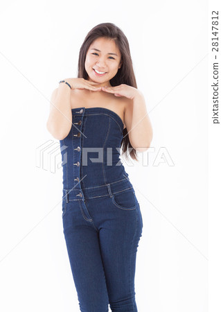 Long-haired half girl 28147812