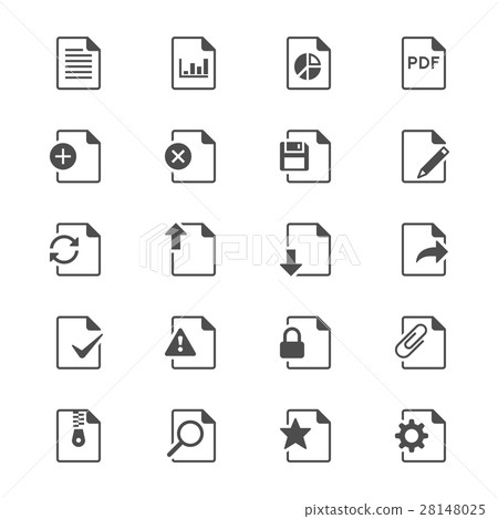 Document flat icons Document flat icons 28148025