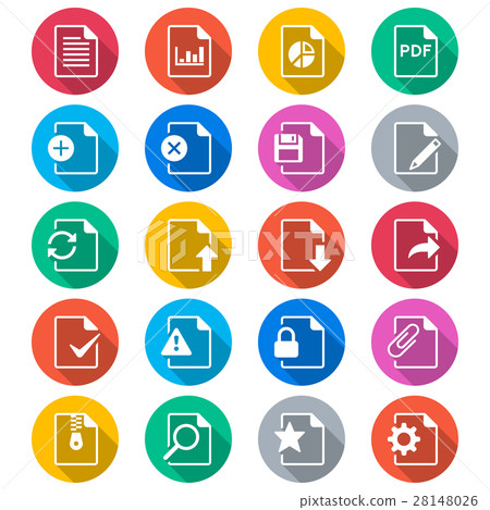Document flat color icons Document flat color icons 28148026