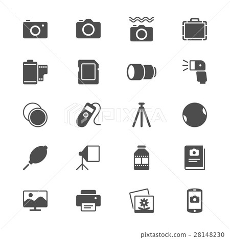 photography flat icons 28148230
