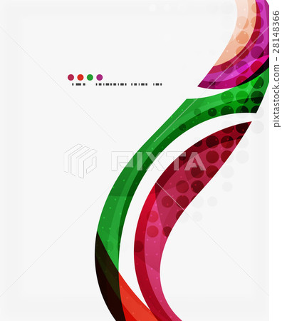 Colorful elegant flowing wave Colorful elegant flowing wave 28148366