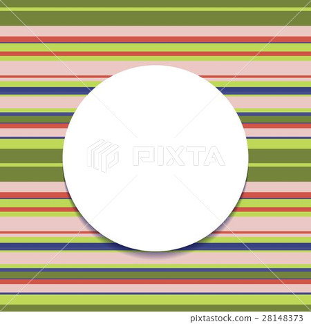 Round frame on striped seamless background. 28148373