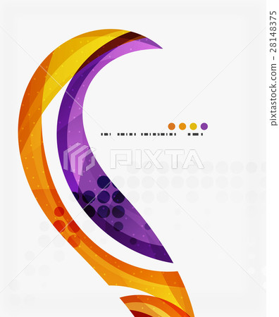 Colorful elegant flowing wave 28148375