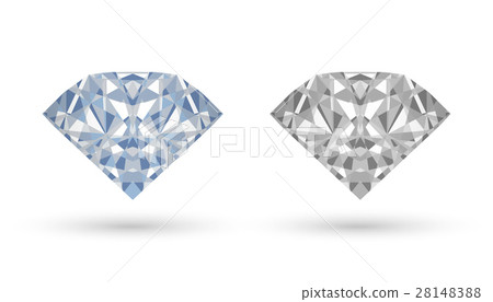real diamond vector on a white background 28148388