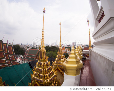Loha Prasat Metal Palace in Wat ratchanadda 28148965