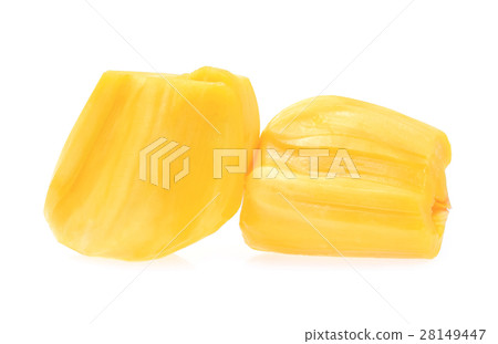 Ripe Jackfruit isolated on white background. 28149447