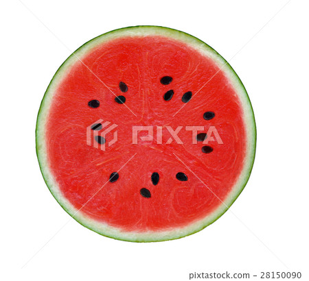 A half of watermelon on white background 28150090