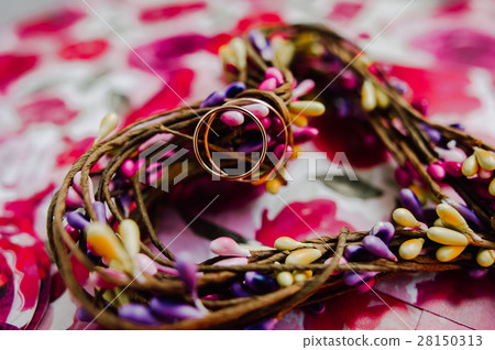 gold wedding rings on the pincushion gold wedding rings on the pincushion 28150313