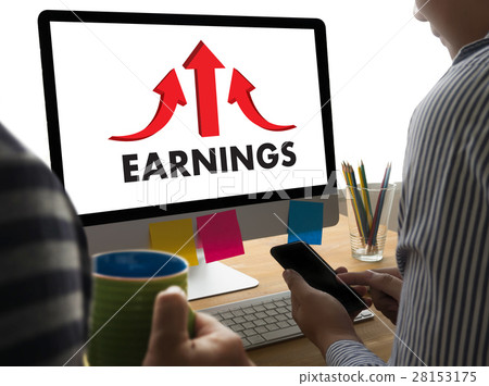 Businessman Success Increase GROWTH EARNINGS 28153175