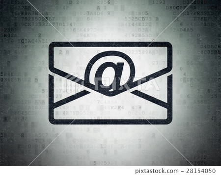Finance concept: Email on Digital Data Paper Finance concept: Email on Digital Data Paper 28154050