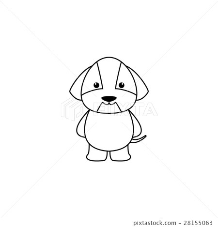 圖庫插圖: cute cartoon dog