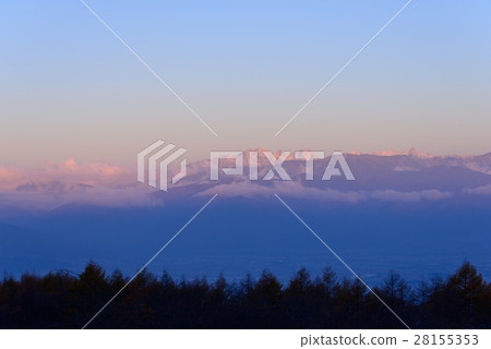 Northern Alps Lighted by Nagano Asahi Ridge Mountains Northern Alps Lighted by Nagano Asahi Ridge Mountains 28155353