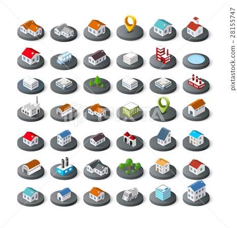 Isometric vector icon Isometric vector icon 28155747