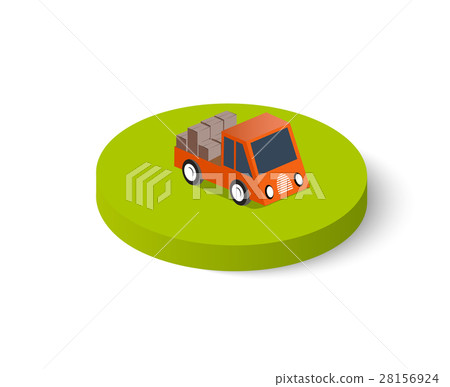Flat isometric city 28156924