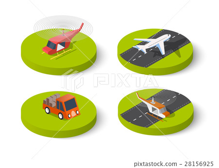 Large passenger plane 28156925