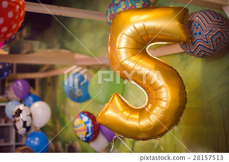 Holiday birthday balloon 5 years Holiday birthday balloon 5 years 28157513