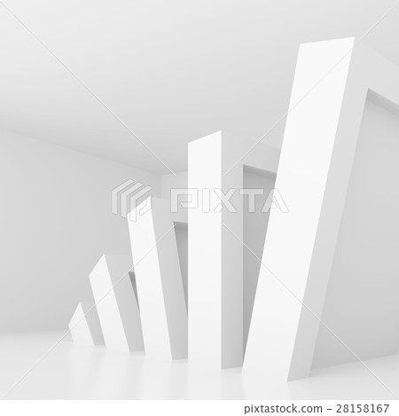 Minimal Gallery Interior - Stock Illustration [28158167] - PIXTA