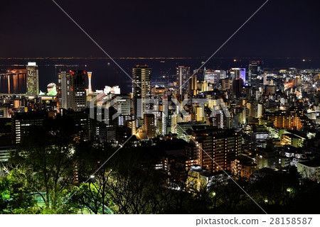 金星橋和神戶的夜景 金星橋和神戶的夜景 28158587