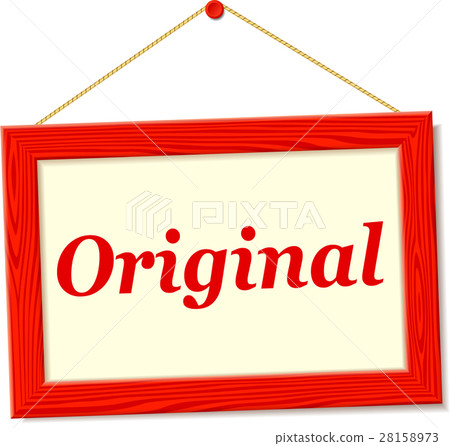 signboard with original text 28158973