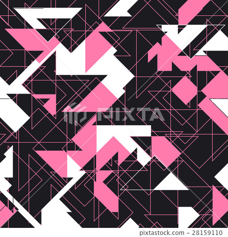 Abstraction, composed of different triangles 28159110