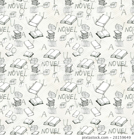 Seamless pattern with books Seamless pattern with books 28159649