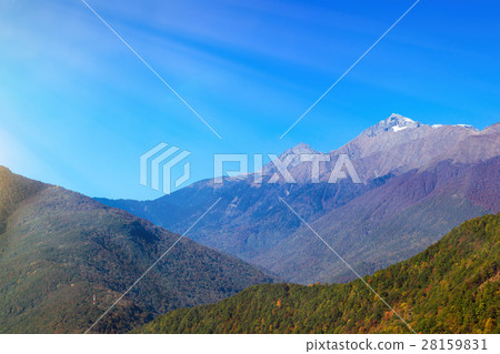 Autumn mountain landscape, Krasnaya Polyana, Sochi Autumn mountain landscape, Krasnaya Polyana, Sochi 28159831