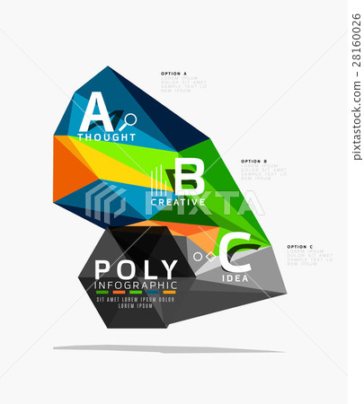 Colorful triangles with A B C options Colorful triangles with A B C options 28160026