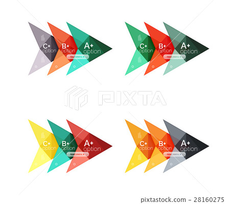 Colorful vector option banner arrow templates Colorful vector option banner arrow templates 28160275