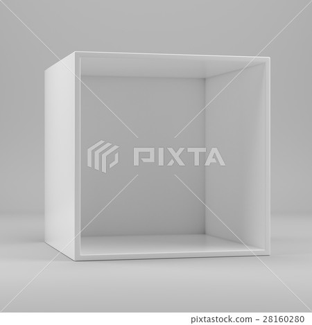 White empty clean shelf box - Stock Illustration [28160280] - PIXTA