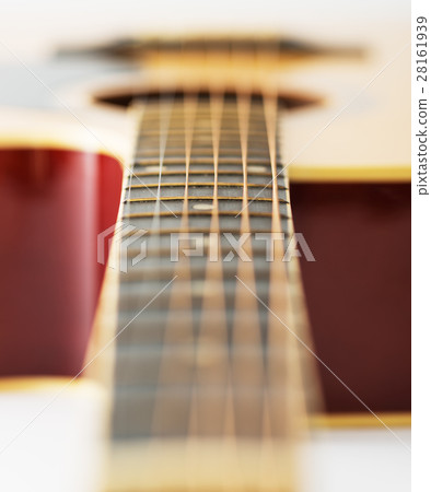 Acoustic guitar bridge and strings Acoustic guitar bridge and strings 28161939