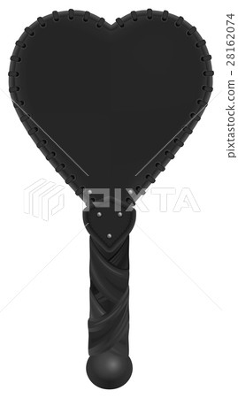 Black leather spank Paddle of heart shape Black leather spank Paddle of heart shape 28162074