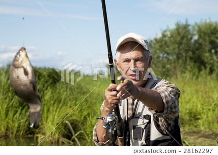 Fisherman catches of crucian Fisherman catches of crucian 28162297