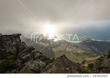 Aerial view on Camps Bay area of Cape Town, South Aerial view on Camps Bay area of Cape Town, South 28162810